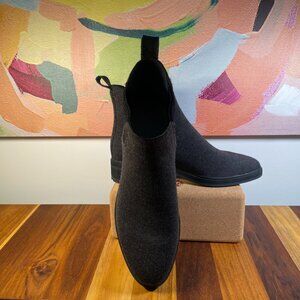 Rothy's Lug Sole Black Wool Boots in 8.5